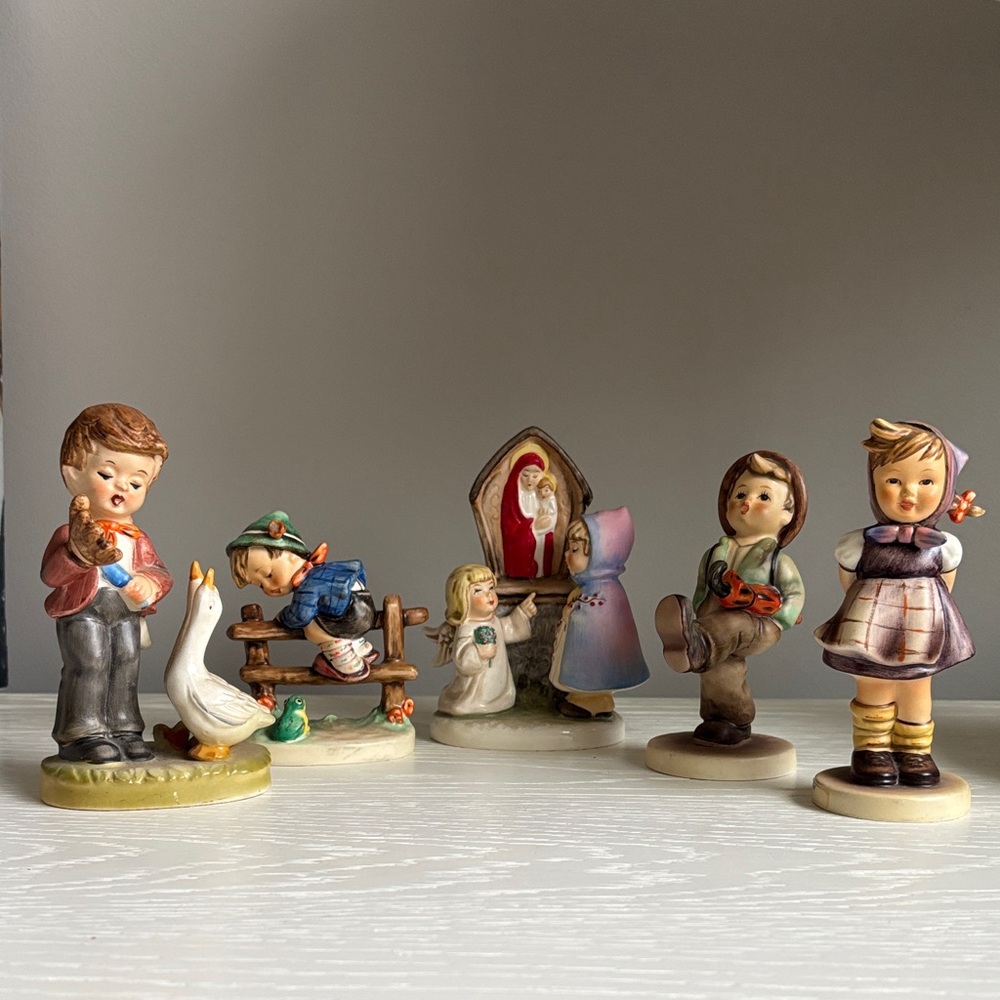 Set of FIVE Vintage Goebel Figurines - Perfect Condition!